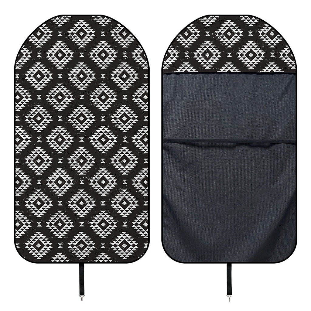 Black And White Navajo Pattern Print Waterproof Car Seat Cover