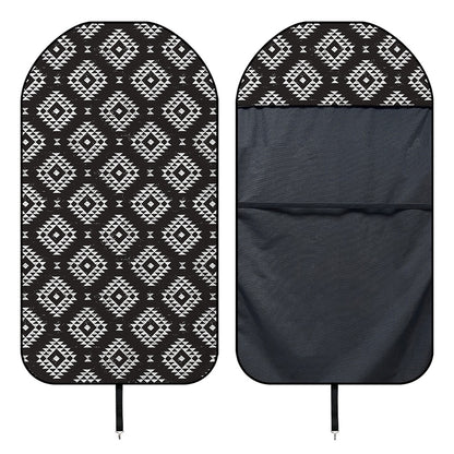 Black And White Navajo Pattern Print Waterproof Car Seat Cover