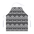 Black And White Navajo Print Adjustable Apron
