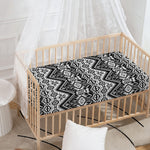 Black And White Navajo Print Baby Crib Sheet