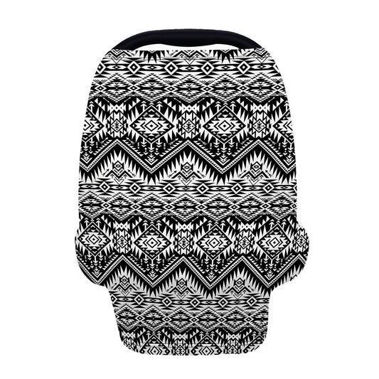 Black And White Navajo Print Baby Seat Cover