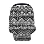 Black And White Navajo Print Baby Seat Cover