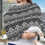 Black And White Navajo Print Baby Seat Cover