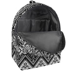 Black And White Navajo Print Backpack