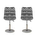 Black And White Navajo Print Bar Stool Covers