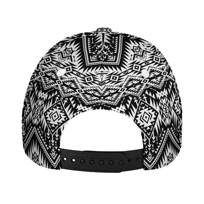Black And White Navajo Print Baseball Cap
