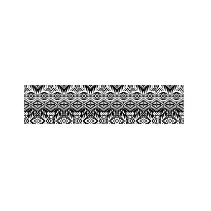 Black And White Navajo Print Bed Runner