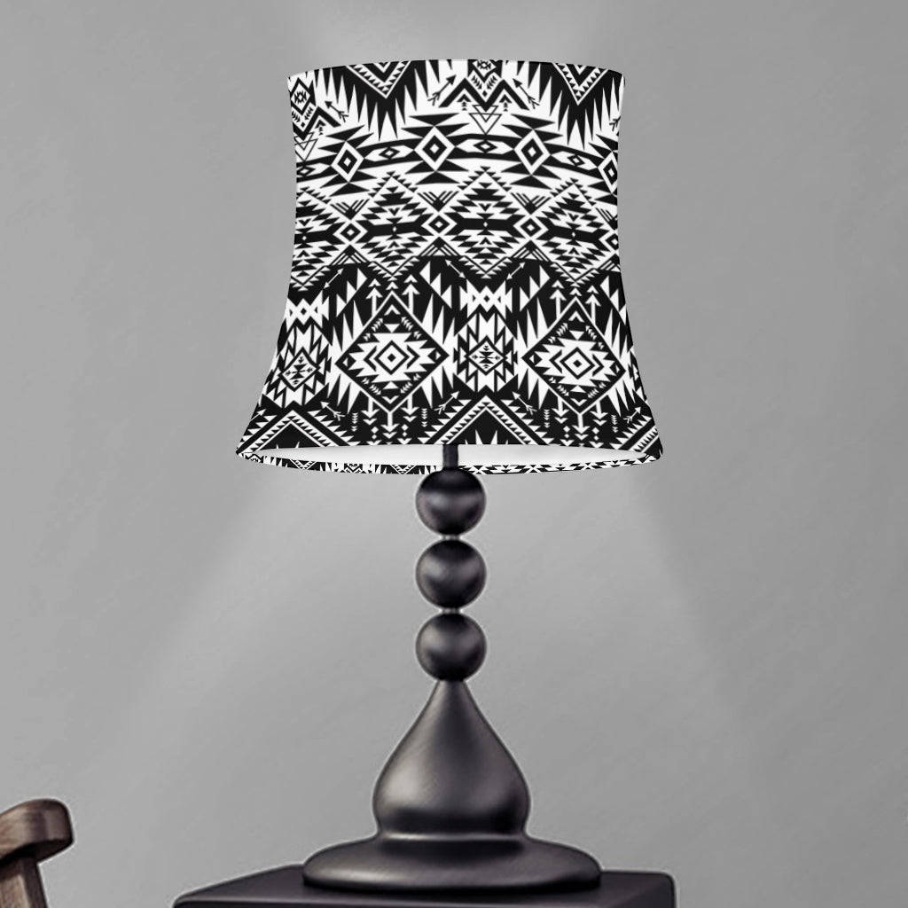 Black And White Navajo Print Bell Lamp Shade