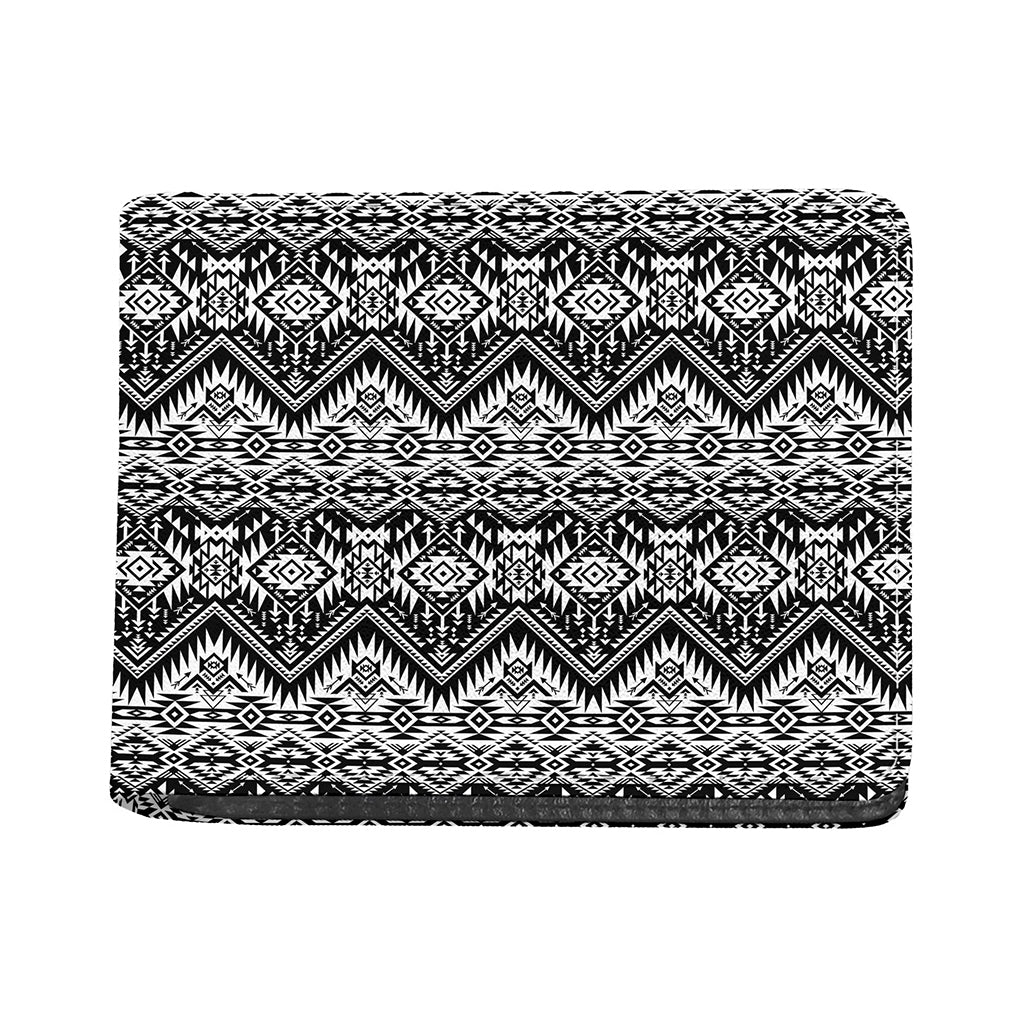 Black And White Navajo Print Bifold Wallet