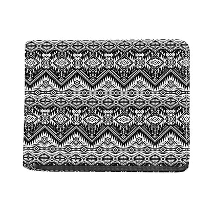 Black And White Navajo Print Bifold Wallet