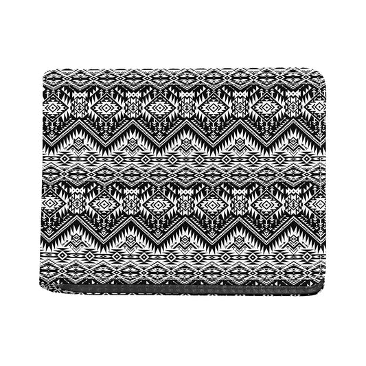 Black And White Navajo Print Bifold Wallet