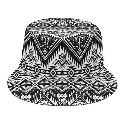 Black And White Navajo Print Bucket Hat