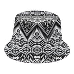 Black And White Navajo Print Bucket Hat