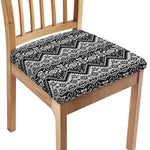 Black And White Navajo Print Chair Cushion Cover