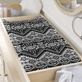 Black And White Navajo Print Changing Pad Cover