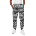Black And White Navajo Print Cotton Sweatpants