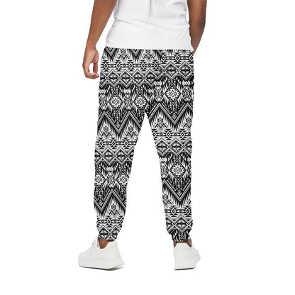 Black And White Navajo Print Cotton Pants