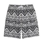 Black And White Navajo Print Cotton Shorts