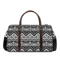 Black And White Navajo Print Duffel Bag