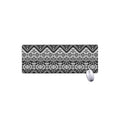 Black And White Navajo Print Extended Mouse Pad