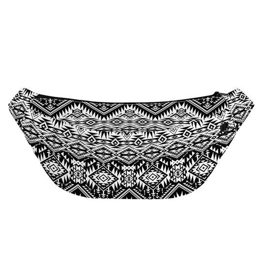 Black And White Navajo Print Fanny Pack