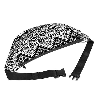 Black And White Navajo Print Fanny Pack