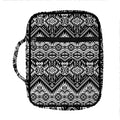 Black And White Navajo Print Front Pocket Bible Bag