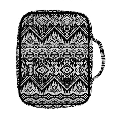 Black And White Navajo Print Front Pocket Bible Bag