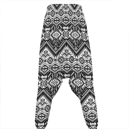 Black And White Navajo Print Hammer Pants