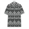 Black And White Navajo Print Hawaiian Shirt