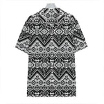 Black And White Navajo Print Hawaiian Shirt