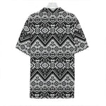 Black And White Navajo Print Hawaiian Shirt