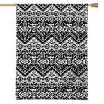 Black And White Navajo Print House Flag