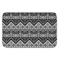 Black And White Navajo Print Indoor Door Mat