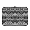 Black And White Navajo Print Laptop Sleeve