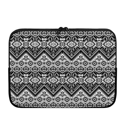 Black And White Navajo Print Laptop Sleeve