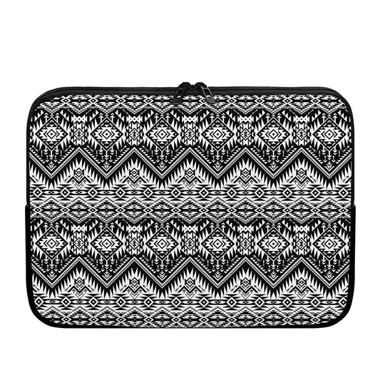 Black And White Navajo Print Laptop Sleeve