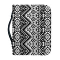 Black And White Navajo Print Leather Bible Cover