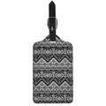 Black And White Navajo Print Luggage Tag