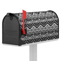 Black And White Navajo Print Mailbox Cover