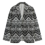 Black And White Navajo Print Men's Blazer