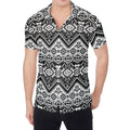 Black And White Navajo Print Men's Shirt
