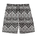 Black And White Navajo Print Men's Swim Trunks