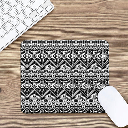 Black And White Navajo Print Mouse Pad