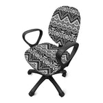 Black And White Navajo Print Office Chair Cover