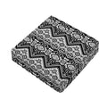 Black And White Navajo Print Outdoor Seat Cushion Cover