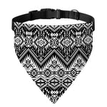Black And White Navajo Print Over The Collar Dog Bandana