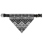 Black And White Navajo Print Over The Collar Dog Bandana