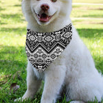 Black And White Navajo Print Over The Collar Dog Bandana