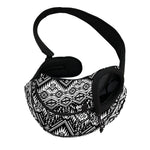 Black And White Navajo Print Pet Sling Carrier